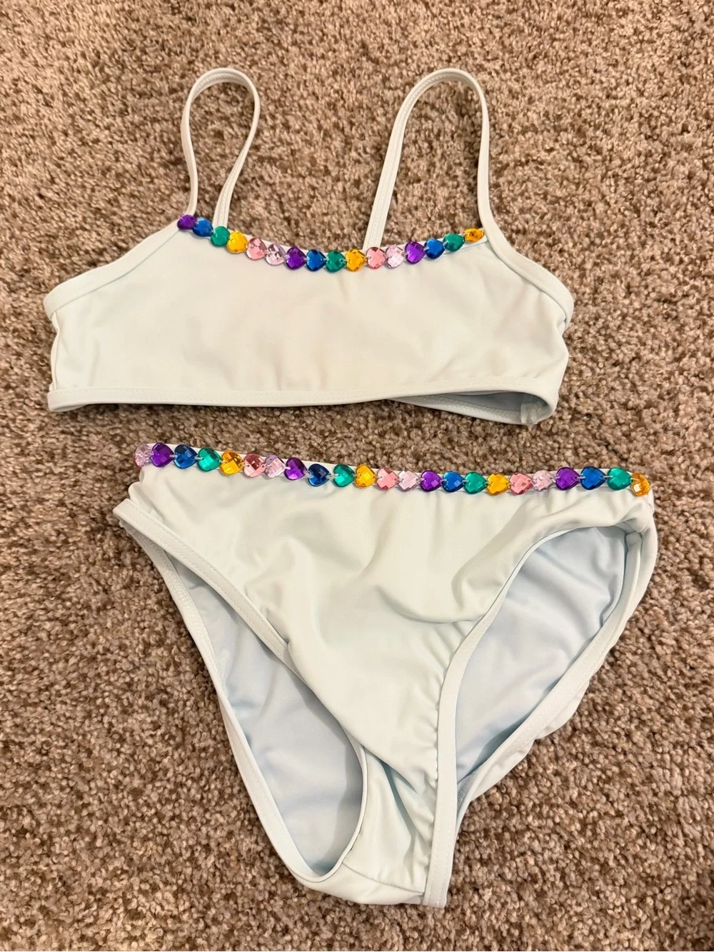 Lola & The Boys RAINBOW GEMS BIKINI size 8